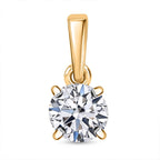 Luxuriant Diamond  18K Yellow Gold Lab Grown Diamond SGL Certified EF, VS Solitaire Pendant