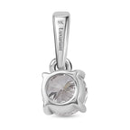 Luxuriant 9K White Gold Lab Grown Diamond (SI-GH) Solitaire SGL Certified Pendant 0.50 Ct.