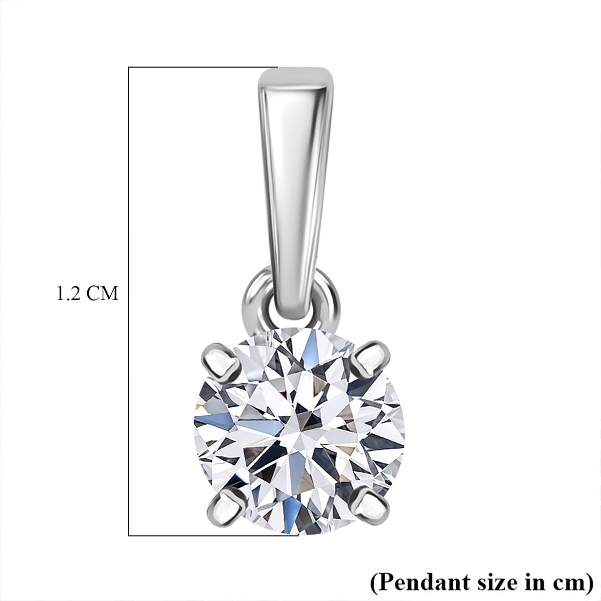 LUXURIANT 9K White Gold SGL Certified Lab Grown Diamond (VS E/F) Solitaire Pendant 0.5 Ct. 7956106 6