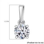 Luxuriant 9K White Gold Lab Grown Diamond (SI-GH) Solitaire SGL Certified Pendant 0.50 Ct.