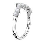 Luxuriant Diamond 9K White Gold SGL Certified Lab Grown Diamond VS-EF Fancy Ring