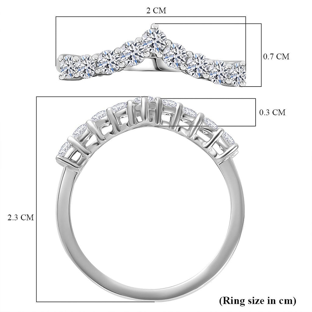 Luxuriant Diamond 9K White Gold SGL Certified Lab Grown Diamond VS-EF Fancy Ring