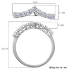 Luxuriant Diamond 9K White Gold SGL Certified Lab Grown Diamond VS-EF Fancy Ring