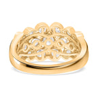 Luxuriant Diamond - 9K Yellow Gold SGL Certified Lab Grown Diamond (VS-EF) Bubble Ring 1.00 Ct. Gold Wt 4.35 Gms.