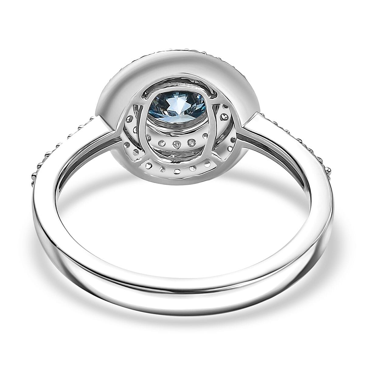 LUXURIANT 950 Platinum Lab Grown Blue Diamond and White Diamond (VS-G/H) SGL Certified Ring 1.35 Ct. 8020605 5