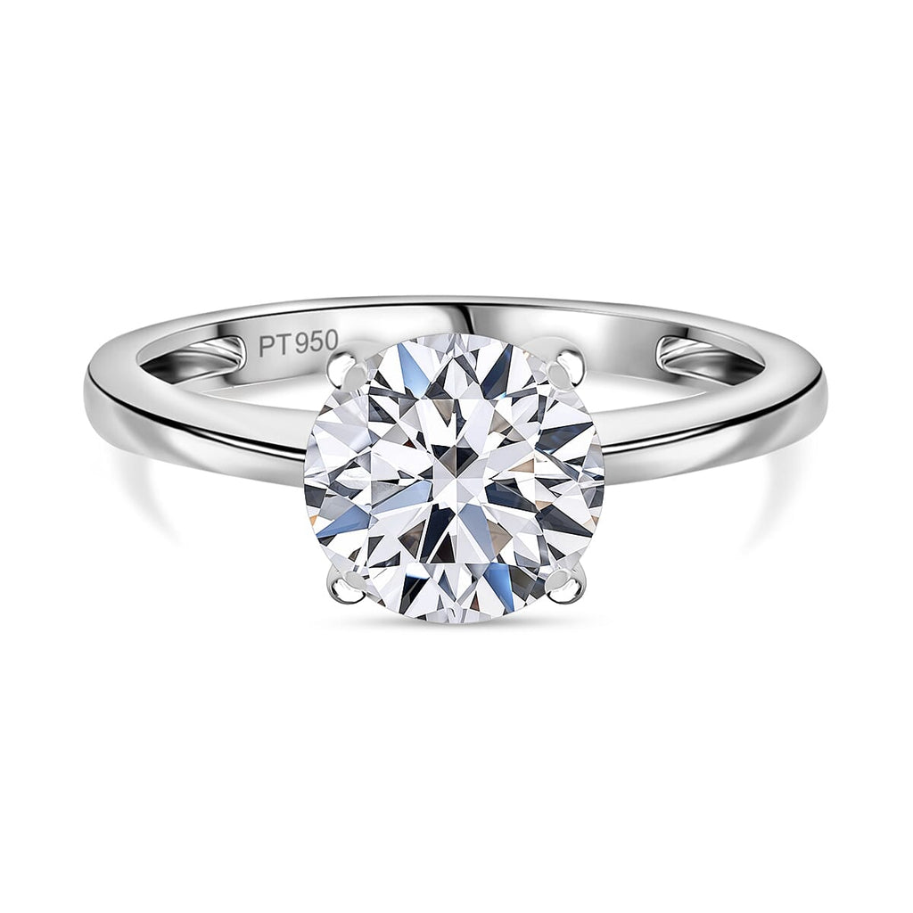 Luxuriant 950 Platinum SGL Certified Lab Grown Diamond (SI-GH) Ring 1.50 Ct.