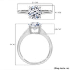Luxuriant 950 Platinum SGL Certified Lab Grown Diamond (SI-GH) Ring 1.50 Ct.