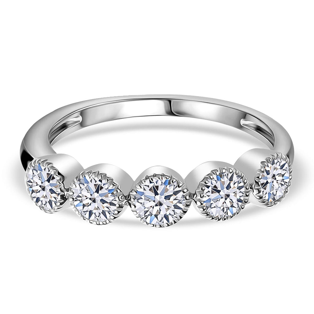 Luxuriant Diamond 14K White Gold VS-F Lab Grown Diamond Ring (Size N) 1.00 Ct.
