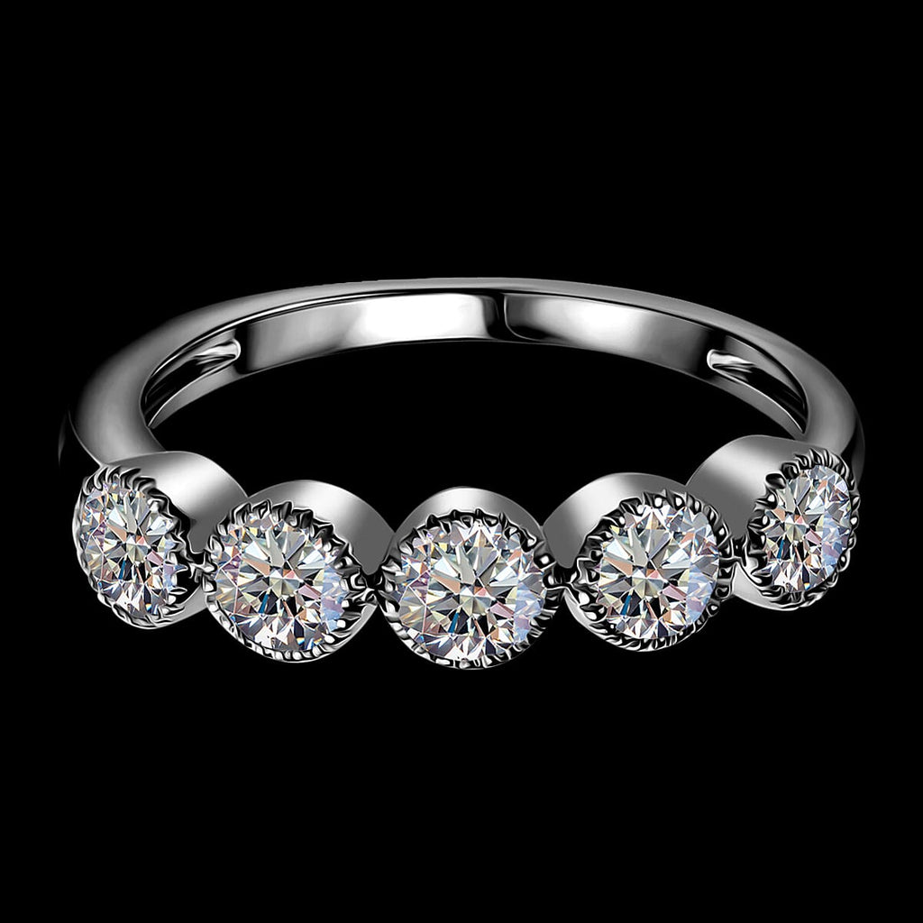 Luxuriant Diamond 14K White Gold VS-F Lab Grown Diamond Ring (Size N) 1.00 Ct.