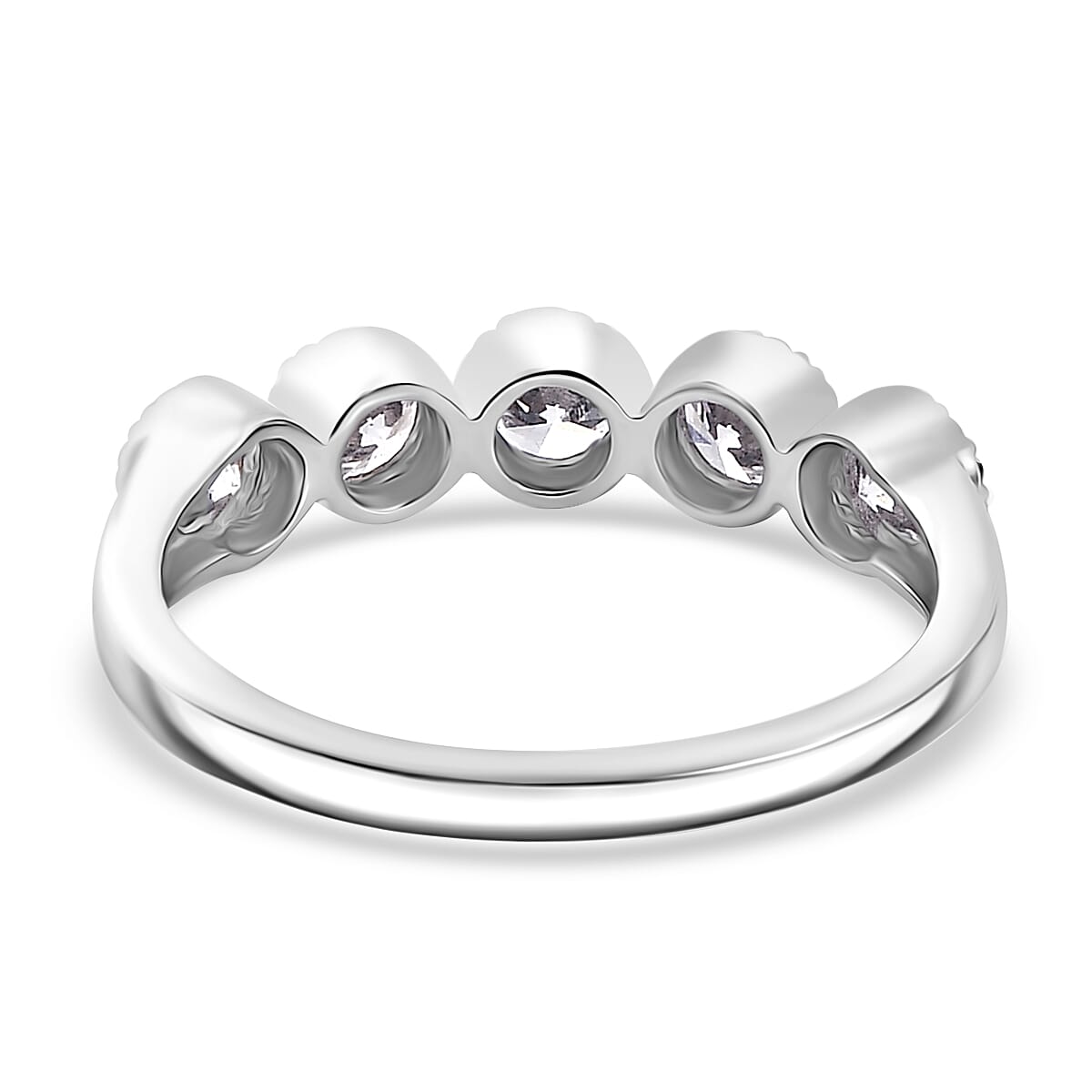 LUXURIANT 14K White Gold VS/F Lab Grown Diamond Ring (Size N) 1 Ct. 7926391 4