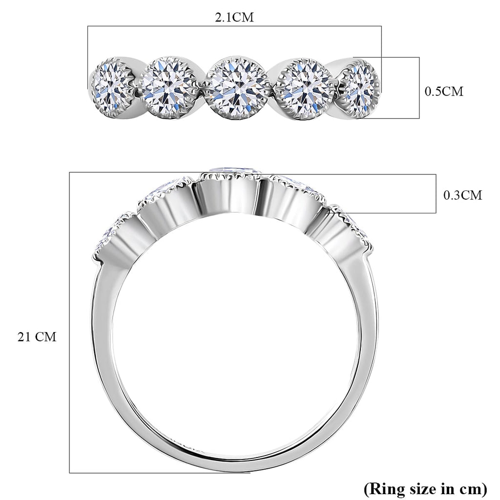 Luxuriant Diamond 14K White Gold VS-F Lab Grown Diamond Ring (Size N) 1.00 Ct.