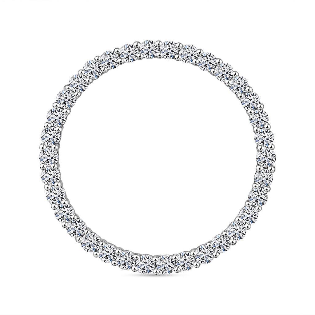 Luxuriant Diamond - 9K Yellow Gold SGL Certified Lab Grown Diamond (VS-G-H) Circle of Life Pendant 1.02 Ct.