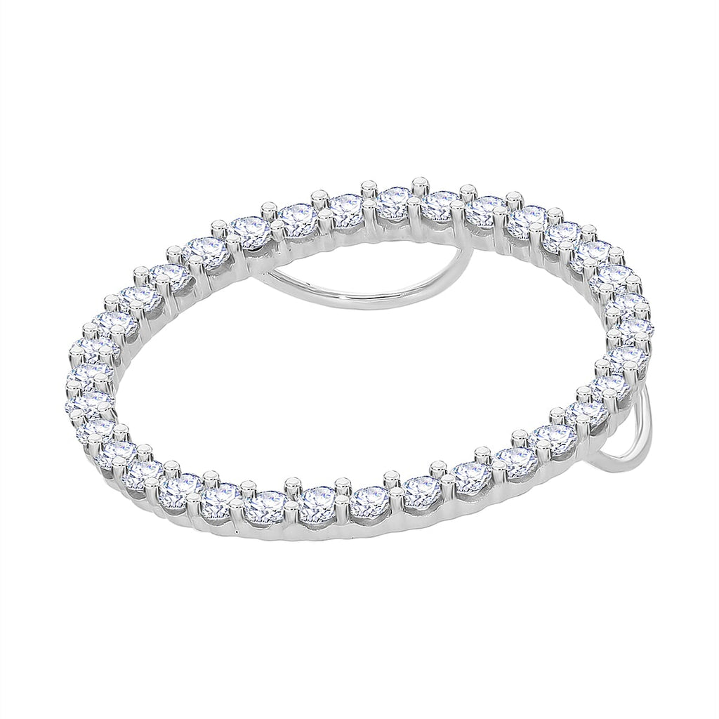 Luxuriant Diamond - 9K Yellow Gold SGL Certified Lab Grown Diamond (VS-G-H) Circle of Life Pendant 1.02 Ct.