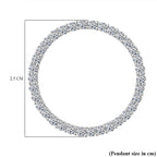 Luxuriant Diamond - 9K Yellow Gold SGL Certified Lab Grown Diamond (VS-G-H) Circle of Life Pendant 1.02 Ct.