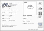 Luxuriant 9K White Gold SGL Certified (VS. EF) Lab Grown Diamond Cluster Ring 1.00 Ct