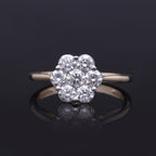 9K Yellow Gold VS Lab Grown Diamond SGL Certified GH, VS Ring 1.00 ct,
