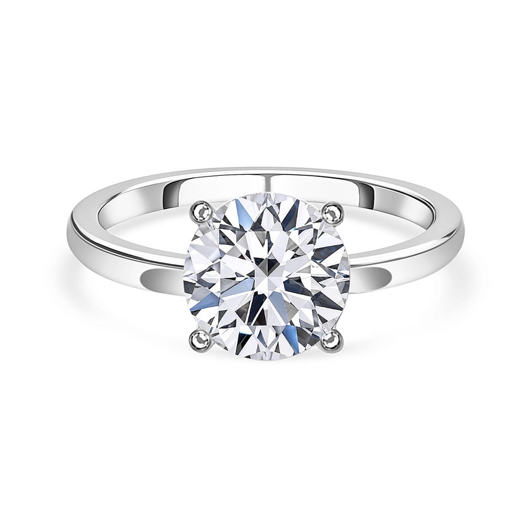 Luxuriant Diamond  9K White Gold Certified (SI-GH) Lab Grown Diamond (Round) Ring 1.00 ct
