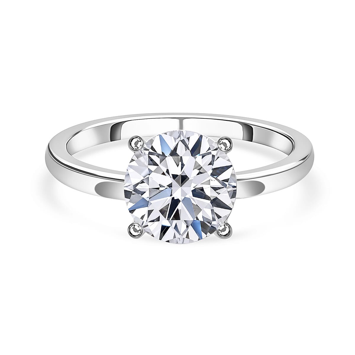 LUXURIANT 1 Ct. Lab Grown Diamond Solitaire Ring in 9K White Gold 8046008 0
