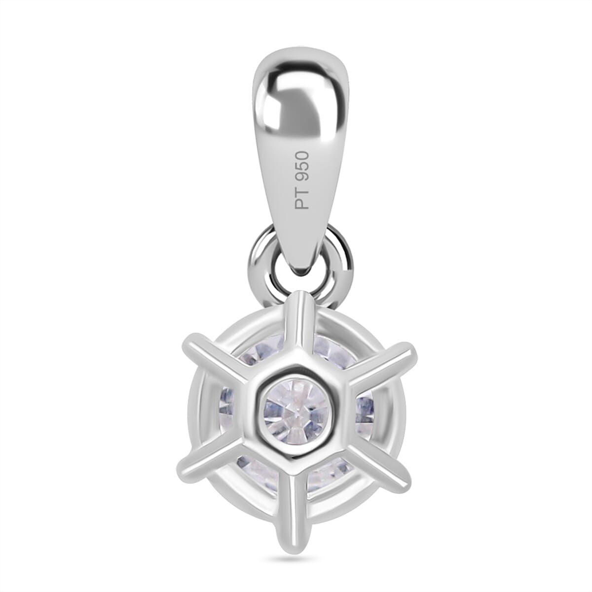 LUXURIANT 950 Platinum SGL Certified Lab Grown Diamond (VS/G-H) Round Pendant 1 ct. 7935586 4