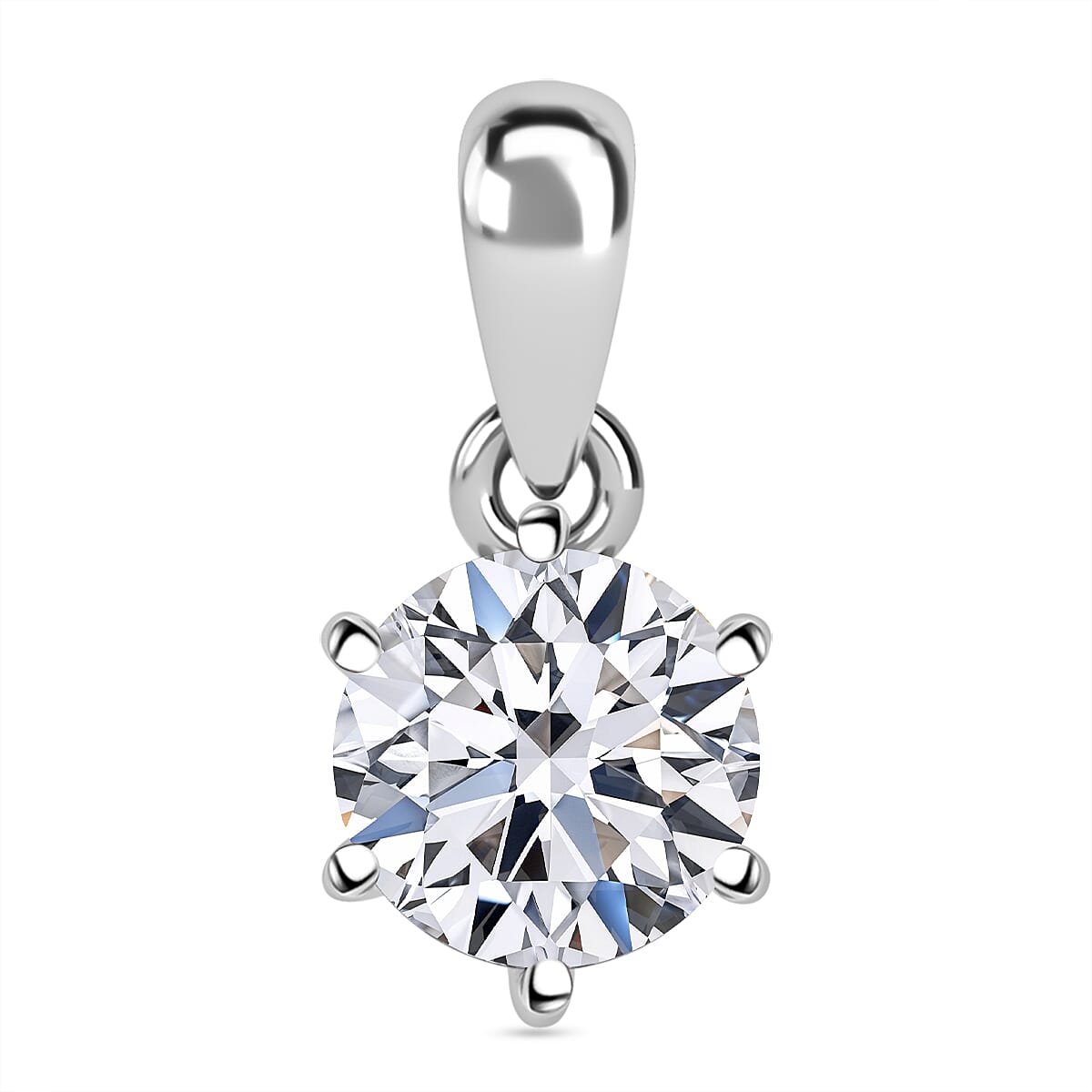 LUXURIANT 950 Platinum SGL Certified (VS/GH) Lab Grown Diamond Solitaire Pendant 1 Ct. 7950378 0