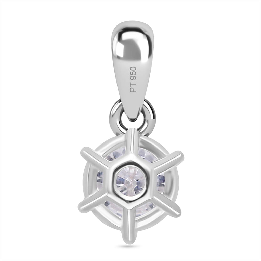 Luxuriant 950 Platinum SGL Certified (VS-EF) Lab Grown Diamond Solitaire Pendant 1.00 Ct.