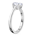 Luxuriant Diamond - 950 Platinum IGI Certified (VS-E-F) Lab Grown Diamond Oval Ring 1.00 Ct.