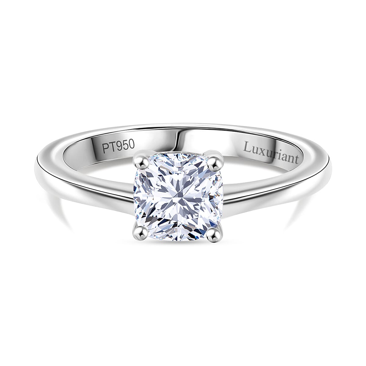 Luxuriant Diamond - 950 Platinum SGL Certified Lab Grown Diamond (VS-G-H) Ring 1.02 Ct.