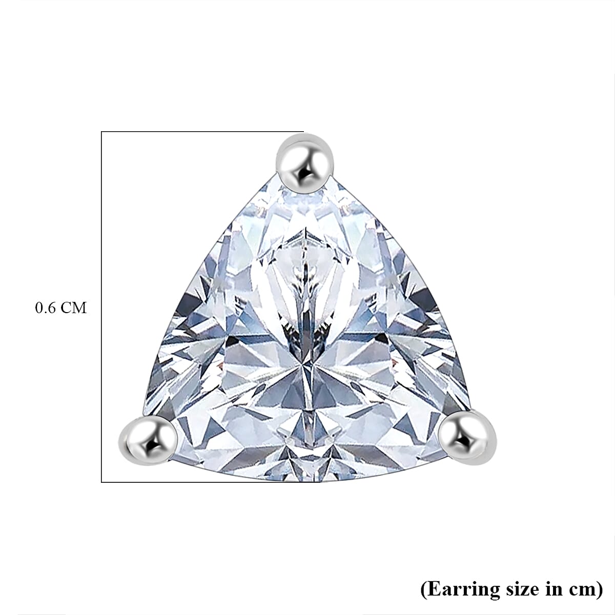 LUXURIANT 950 Platinum SGL Certified Lab Grown Diamond (VS-E/F) Solitaire Stud Earrings with Screw Back 1 Ct. 8048136 5