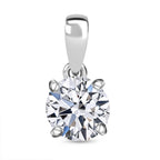 Luxuriant Diamond 18K W Gold Lab Grown Diamond  SGL Certified VS-EF Solitaire Pendant 1.02 Ct