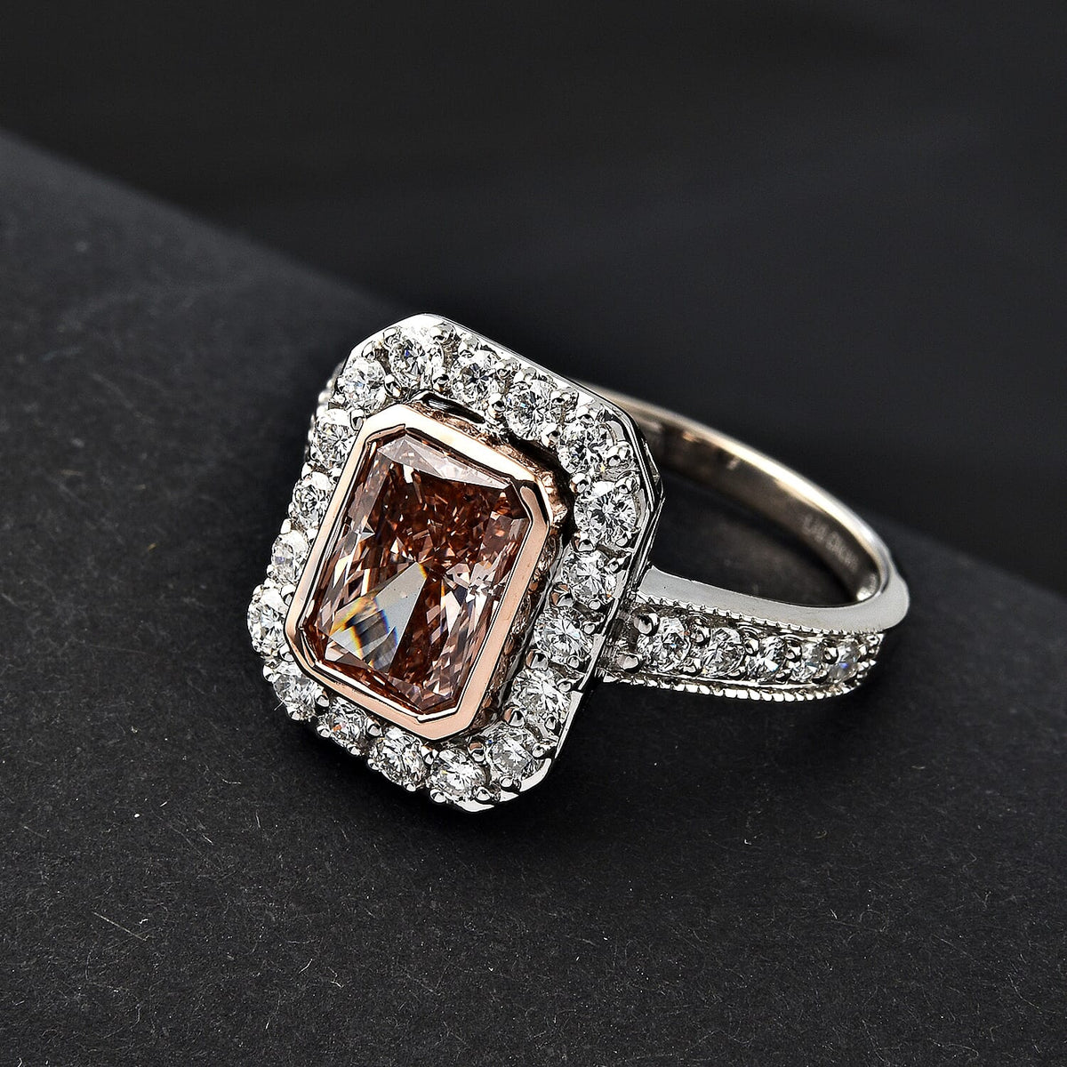 LUXURIANT 14K White and Rose Gold (VS-SI) Pink Diamond (SI-I1/G-H) and Lab Grown Diamond Ring 2.75 Ct. 7998727 1