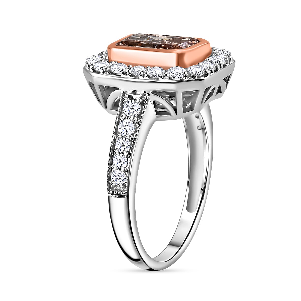 LUXURIANT 14K White and Rose Gold (VS-SI) Pink Diamond (SI-I1/G-H) and Lab Grown Diamond Ring 2.75 Ct. 7998727 3