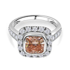 Luxuriant Diamond - 14K White & Rose Gold (VS-SI-GH) Lab Grown Pink & White Diamond Ring 2.77 Ct.