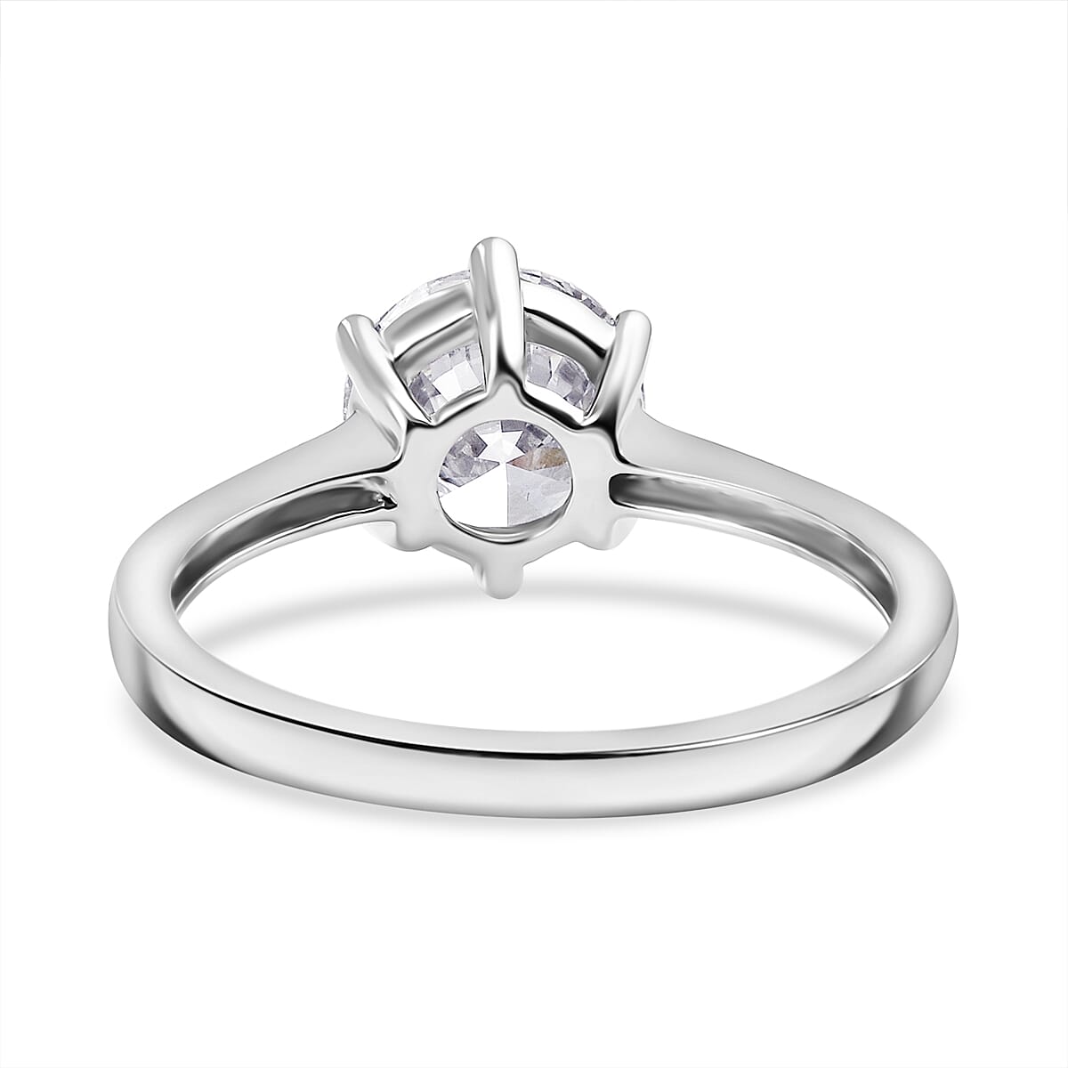 LUXURIANT 2 Ct. Lab Grown Diamond Solitaire Ring in 950 Platinum SGL Certified GH, VS 7951449 5