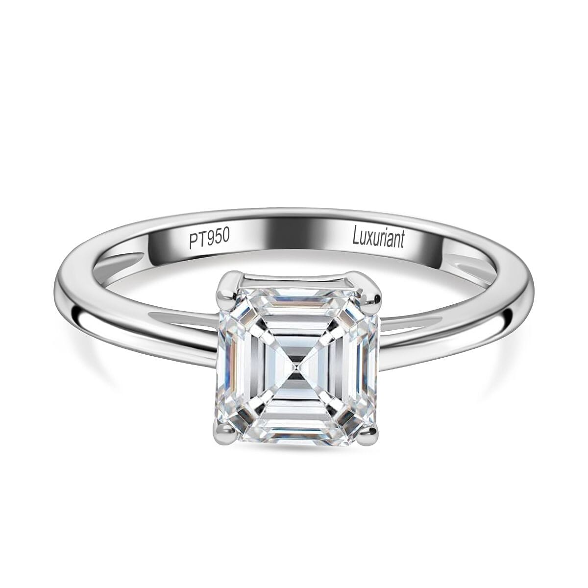 LUXURIANT 950 Platinum SGL Certified (VS/G-H) Lab Grown Diamond Ring 2.04 Ct. 7974718 0