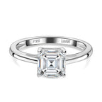 Luxuriant Diamond - 950 Platinum SGL Certified (VS-G-H) Lab Grown Diamond Asscher Cut Ring 2.04 Ct.