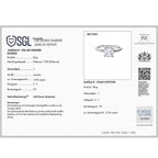Luxuriant Diamond - 950 Platinum SGL Certified (VS-G-H) Lab Grown Diamond Asscher Cut Ring 2.04 Ct.