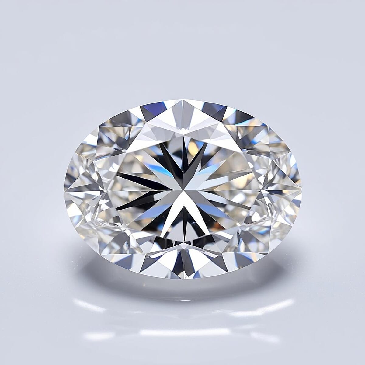 LUXURIANT 2 Ct. Loose Lab Grown Diamond in Oval Shape 8034624 3