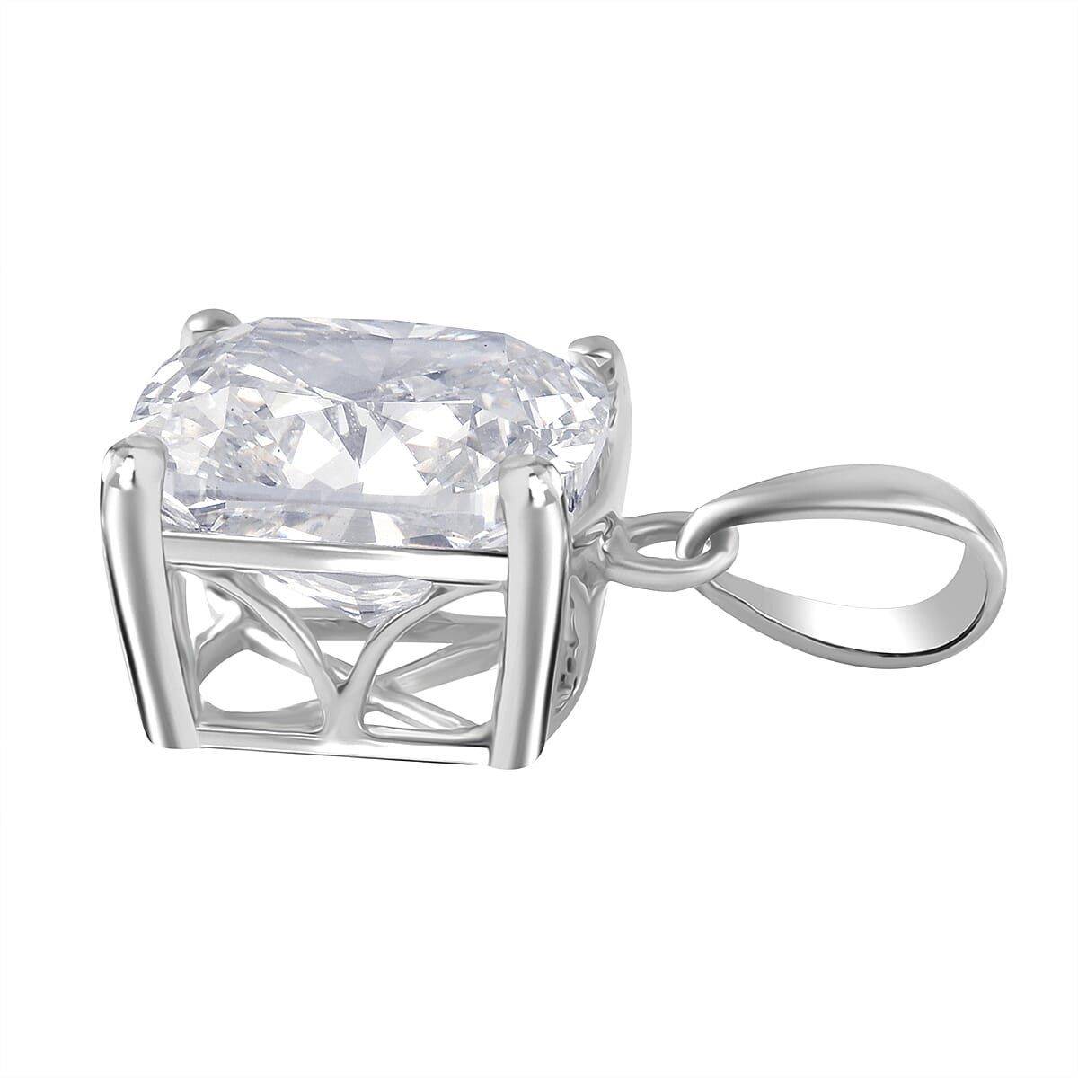 LUXURIANT 3 Ct. Lab Grown Diamond  Pendant in 950 Platinum, SGL Certified 7975360 3