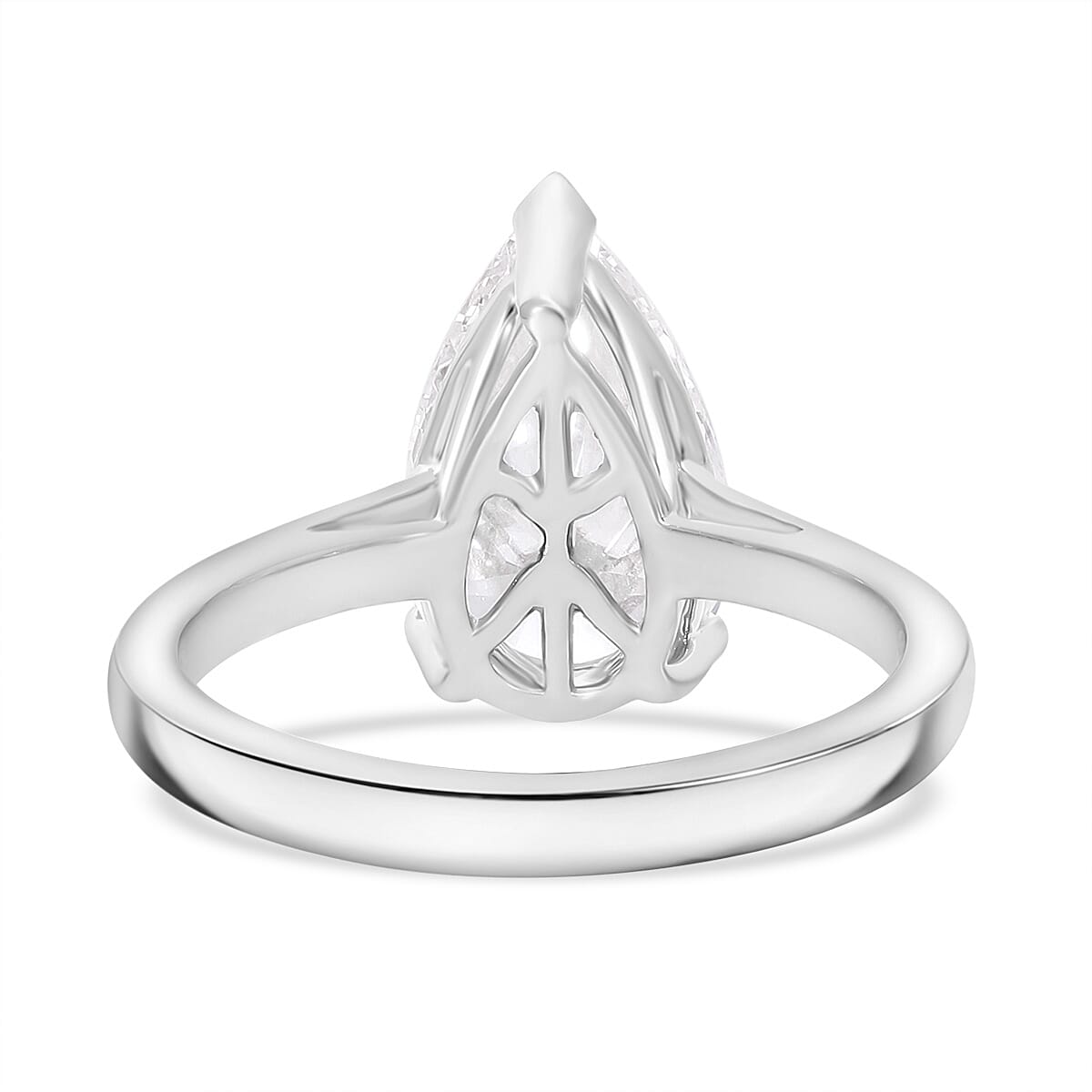 LUXURIANT 3 Ct. Lab Grown Diamond Solitaire Ring in 18K White Gold, IGI Certified 8016310 7