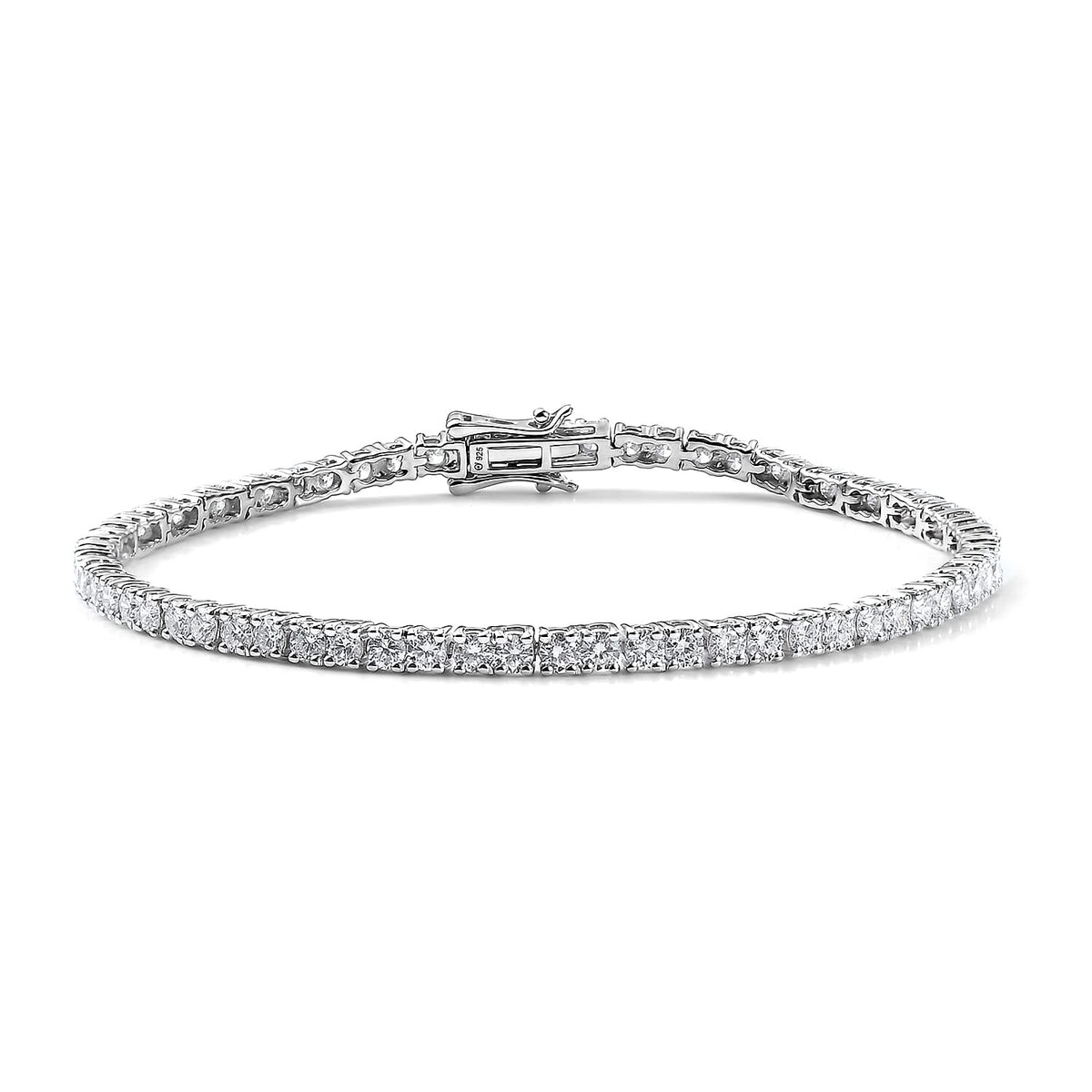 LUXURIANT 4 Ct. Lab Grown Diamond Bracelet in 925 Sterling Silver 8020669 0