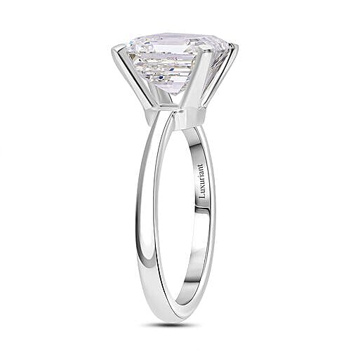 LUXURIANT 5 Ct Lab Grown Diamond Asscher-Cut Solitaire Ring in 950 Platinum IGI Certified (VS1/G) 8016471 3