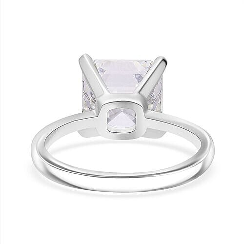 LUXURIANT 5 Ct Lab Grown Diamond Asscher-Cut Solitaire Ring in 950 Platinum IGI Certified (VS1/G) 8016471 4