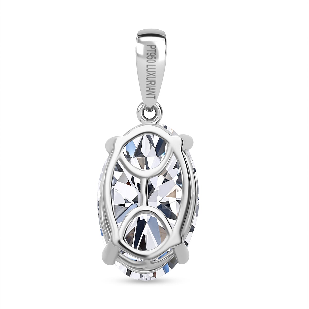 LUXURIANT 5 Ct. Lab Grown Diamond Solitaire Pendant in 950 Platinum, SGL Certified 7975347 4