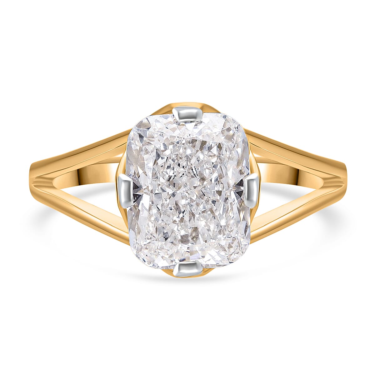 LUXURIANT 5 Ct. Lab Grown Diamond Solitaire Ring in 18K Yellow Gold, IGI Certified 8027220 0