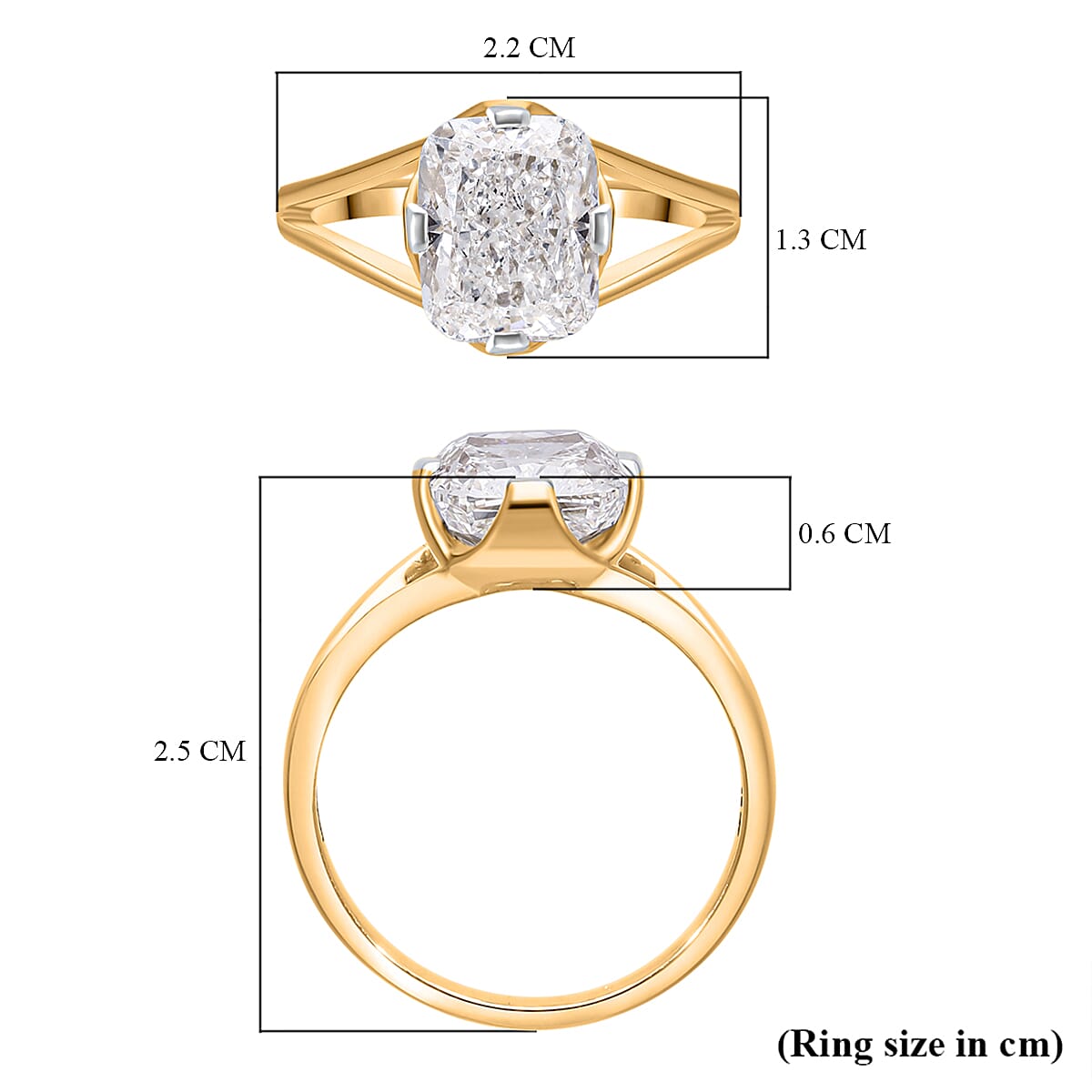 LUXURIANT 5 Ct. Lab Grown Diamond Solitaire Ring in 18K Yellow Gold, IGI Certified 8027220 5