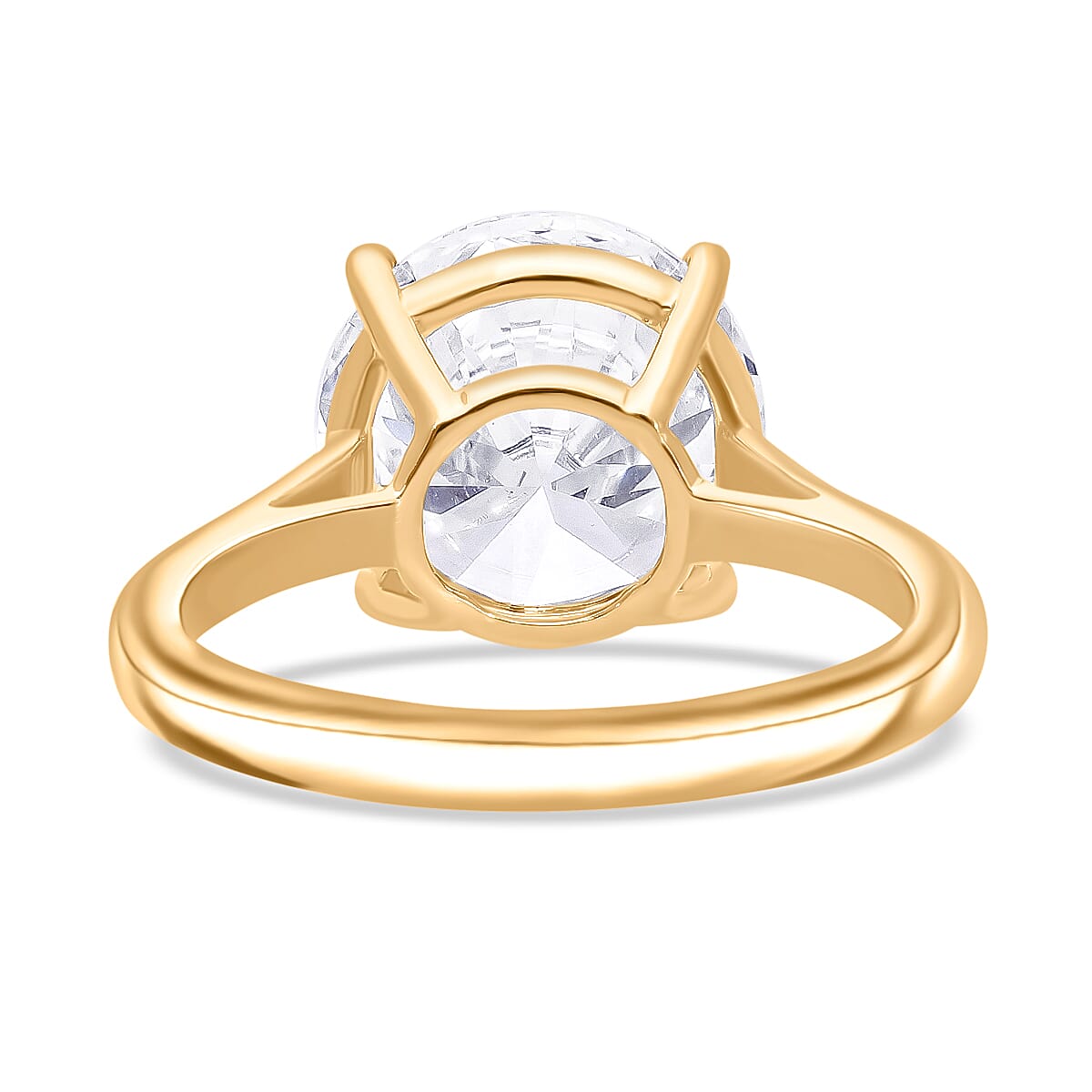 LUXURIANT 5 Ct. Brilliant-Cut Lab Grown Diamond Solitaire Ring in 18K Yellow Gold, IGI Certified 8027230 4