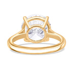 Luxuriant Diamond - 18K Yellow Gold IGI Certified Round Cut (VS2-G) Lab Grown Diamond Ring 5.00 Ct.