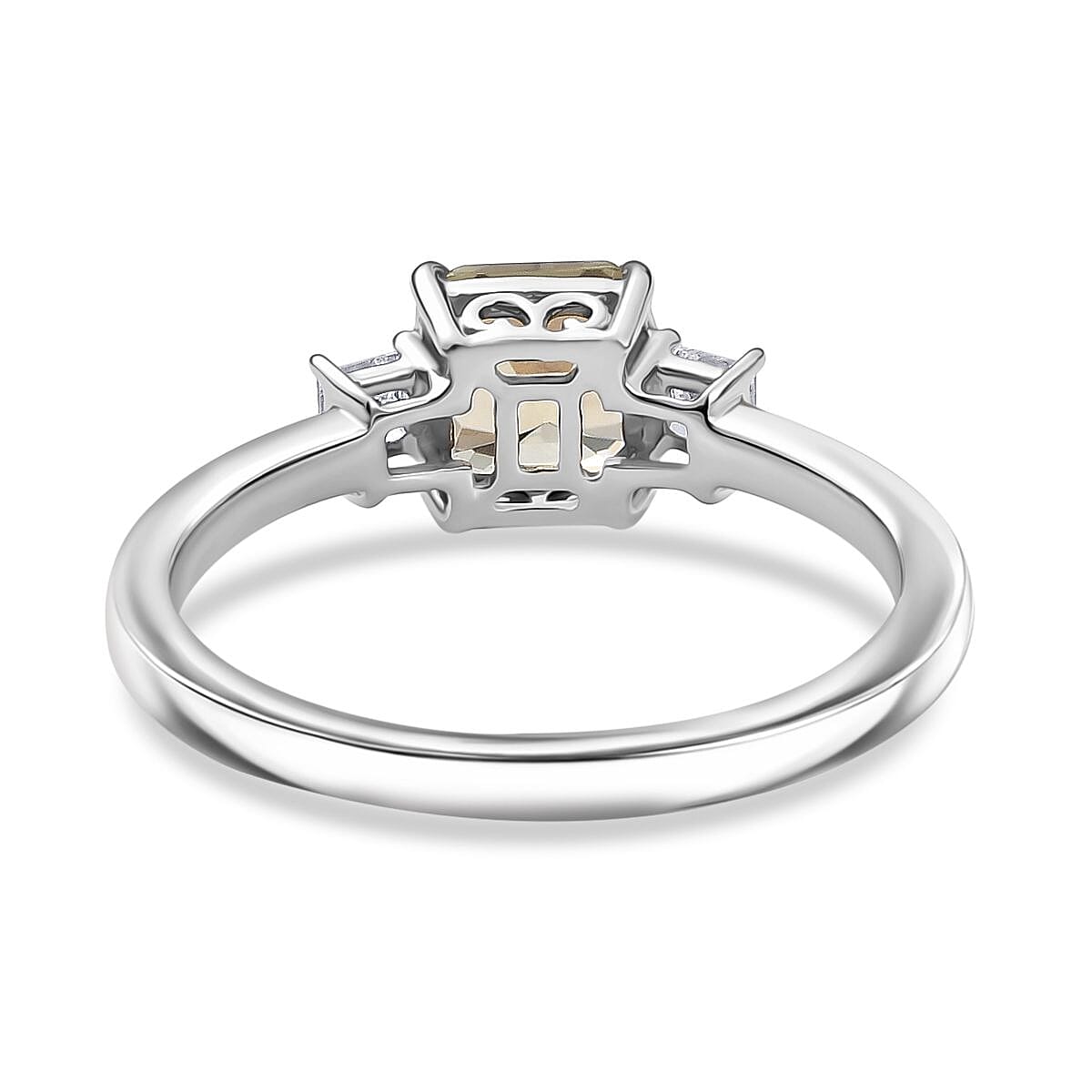 LUXURIANT 950 Platinum AAA Turkizite and Lab Grown Diamond  (VS-E/F) Ring 1.29 Ct, Platinum Wt. 3.95 Gms. 8058923 5