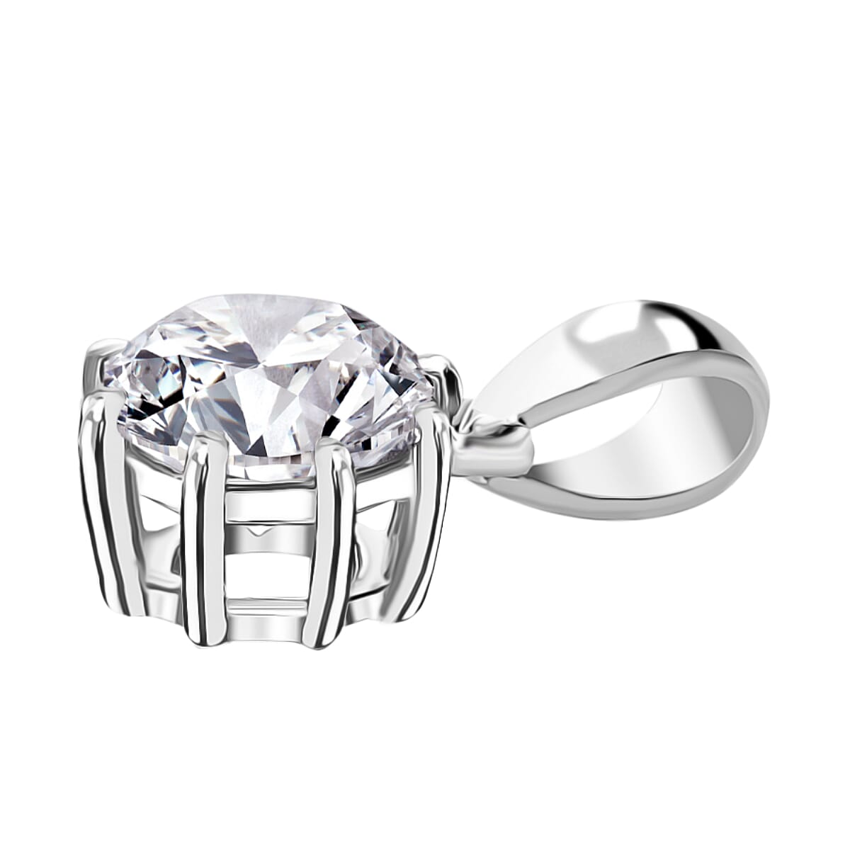 LUXURIANT 2 Ct. Lab Grown Diamond Solitaire Pendant in 950 Platinum, IGI Certified 7982316 3
