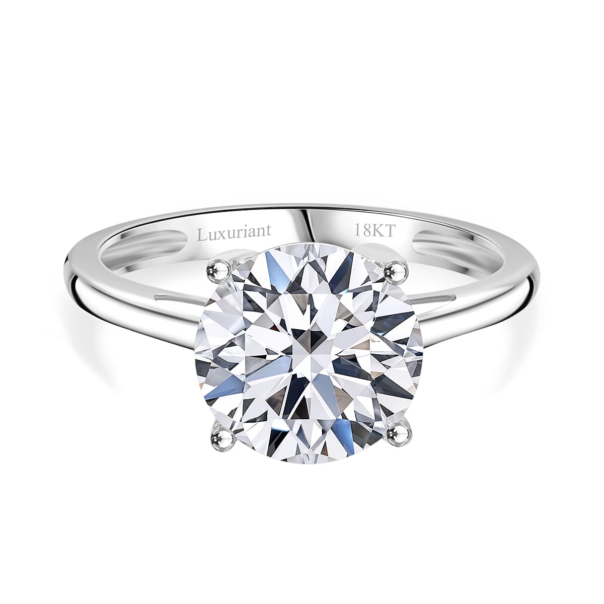 Luxuriant Diamond 950 Platinum IGI Certified Round Lab Grown Diamond Ring 3.00 Ct. 8057937 0